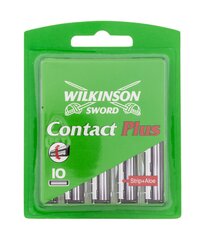 Лезвия для бритья Wilkinson Sword Contact Plus, 10 шт. цена и информация | Косметика и средства для бритья | 220.lv