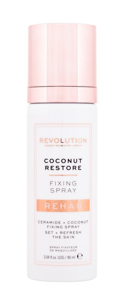 Grima fiksators Makeup Revolution Rehab Coconut Restore, 90 ml cena un informācija | Grima bāzes, tonālie krēmi, pūderi | 220.lv