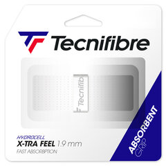 Pamatgrips Tecnifibre X-TRA FEEL , 1.9mm, Balts cena un informācija | Āra tenisa preces | 220.lv