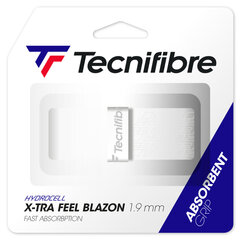 Pamatgrips Tecnifibre X-TRA FEEL , 1.9mm, Blazon Balts cena un informācija | Āra tenisa preces | 220.lv