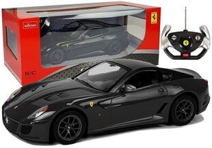Automobilis Ferrari 599 GTO Rastar ar tālvadības pulti 1:14, melns цена и информация | Конструктор автомобилей игрушки для мальчиков | 220.lv