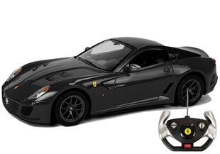 Automobilis Ferrari 599 GTO Rastar ar tālvadības pulti 1:14, melns цена и информация | Игрушки для мальчиков | 220.lv