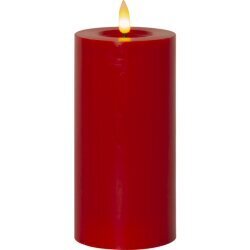 LED Vaska svece sarkana 0,03W 7,5x17,5cm Flow 061-45 cena un informācija | Sveces un svečturi | 220.lv