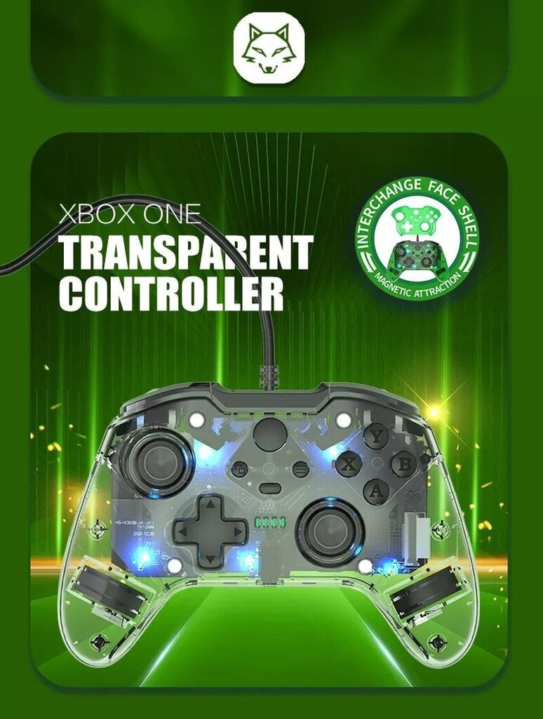 Xbox One HS-300C Crystal cena un informācija | Spēļu kontrolieri | 220.lv