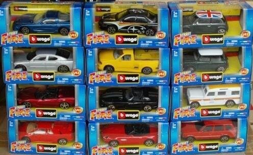 Bburago Sreet Fire auto modeļi, 1:43 cena un informācija | Rotaļlietas zēniem | 220.lv