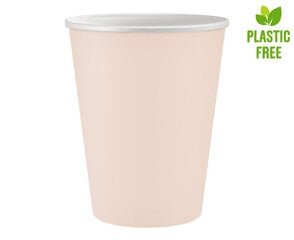 Одноразовые бумажные стаканчики , 250 мл, 6 шт, light pink PW-KPJR цена и информация | Праздничная одноразовая посуда | 220.lv