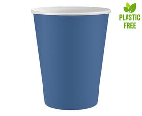 Одноразовые бумажные стаканчики , 250 мл, 6 шт, dark blue PW-KPJG цена и информация | Праздничная одноразовая посуда | 220.lv