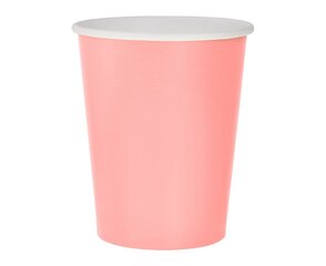 Одноразовые бумажные стаканчики , 270 мл, 14 шт, light pink (GJ-KBJR) 7477 цена и информация | Праздничная одноразовая посуда | 220.lv