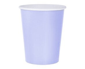 Одноразовые бумажные стаканчики , 270 мл, 14 шт, lavender GJ-KBJN цена и информация | Праздничная одноразовая посуда | 220.lv