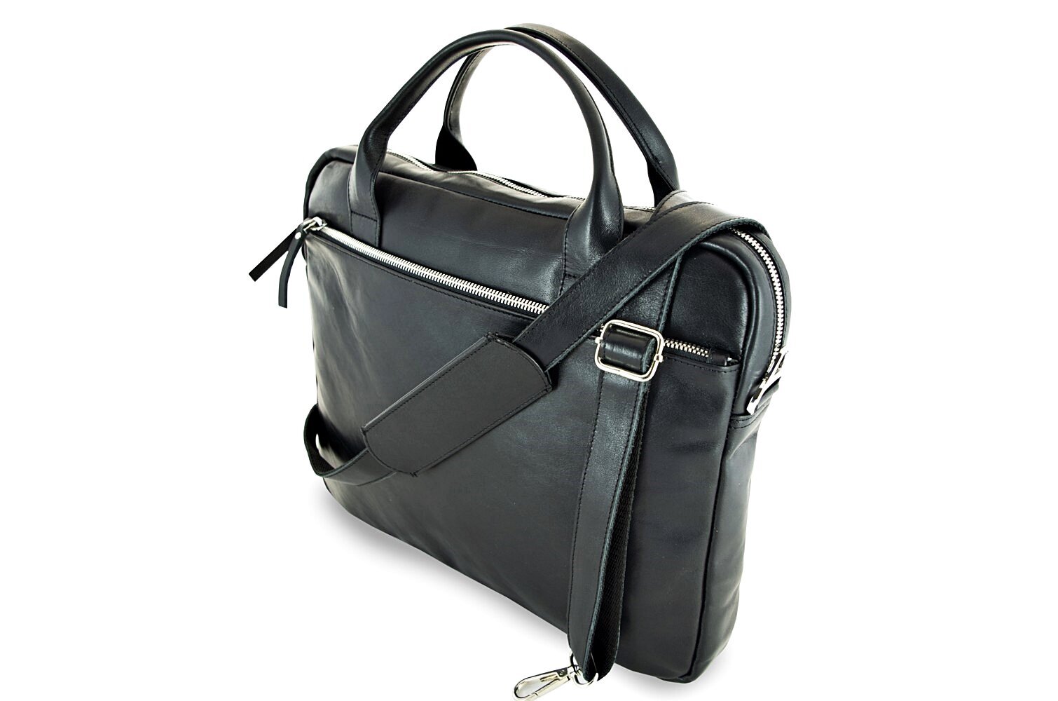 Dabīgās ādas soma\portfelis ar pleca siksnu No3 melna cena un informācija | Vīriešu somas | 220.lv