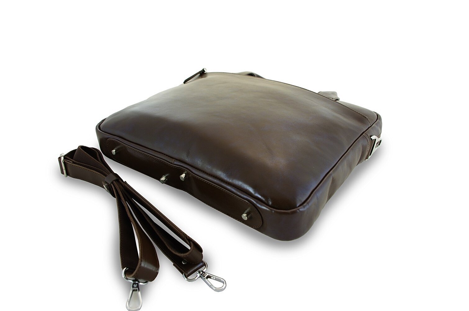 Dabīgās ādas soma\portfelis ar pleca siksnu No3 brūna cena un informācija | Vīriešu somas | 220.lv