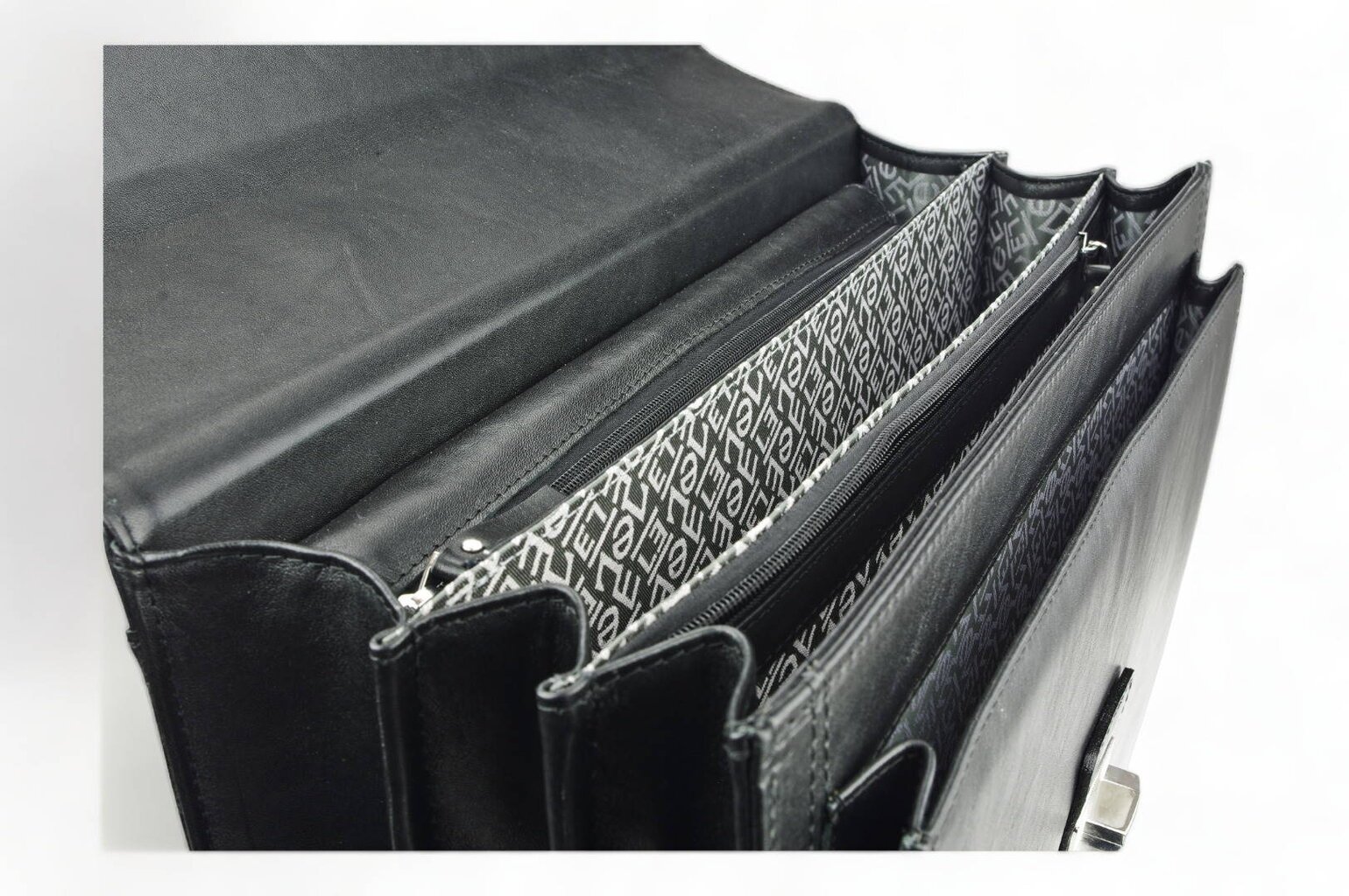 Dabīgās ādas portfelis ar pleca siksnu No28 melns cena un informācija | Vīriešu somas | 220.lv