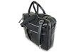 Dabīgās ādas soma\portfelis ar pleca siksnu No70 melna cena un informācija | Vīriešu somas | 220.lv