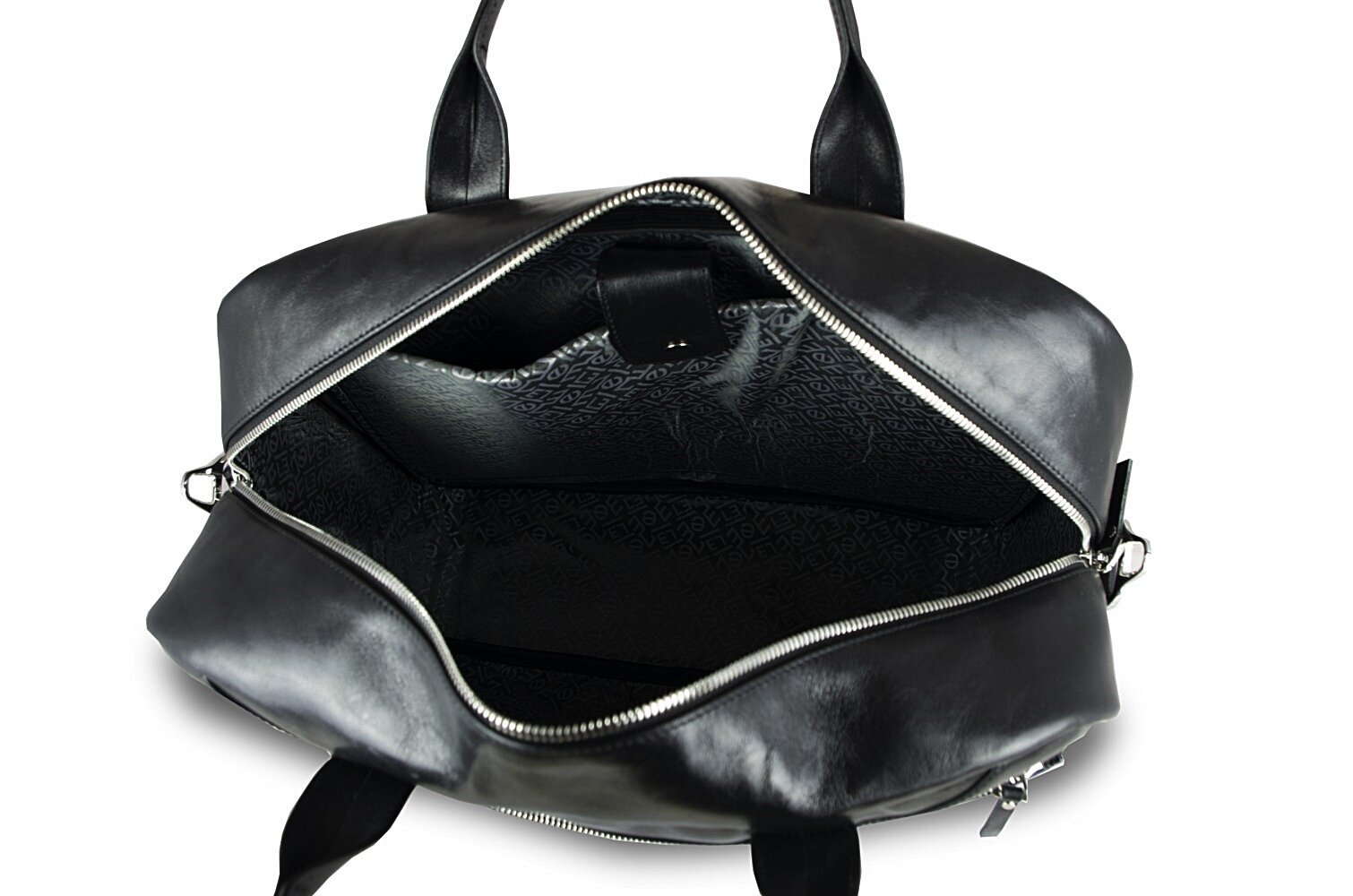 Dabīgās ādas soma\portfelis ar pleca siksnu No704 melna cena un informācija | Vīriešu somas | 220.lv