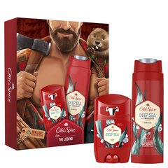 Dāvanu komplekts Old Spice Deep Sea: dezodorants, 50 ml + dušas želeja Deep Sea, 250 ml cena un informācija | Old Spice Smaržas, kosmētika | 220.lv