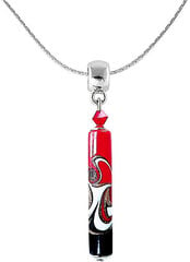 Lampglas Kaislīga kaklarota Red Black ar unikālu Pearl Lampglas NPR12 cena un informācija | Kaklarotas | 220.lv