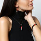 Lampglas Kaislīga kaklarota Red Black ar unikālu Pearl Lampglas NPR12 цена и информация | Kaklarotas | 220.lv