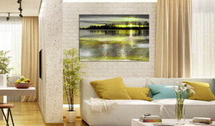 Glezna - Quiet Lake 90x60 cm cena un informācija | Gleznas | 220.lv