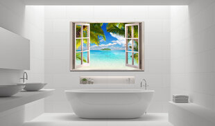 Glezna - Window: Sea View 90x60 cm цена и информация | Картины | 220.lv