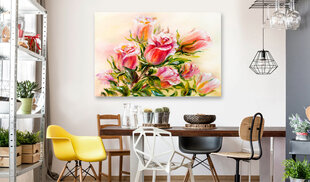 Glezna - Wonderful Roses 90x60 cm cena un informācija | Gleznas | 220.lv