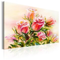 Glezna - Wonderful Roses 90x60 cm cena un informācija | Gleznas | 220.lv