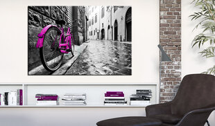 Glezna - Vintage Pink Bike 90x60 cm cena un informācija | Gleznas | 220.lv