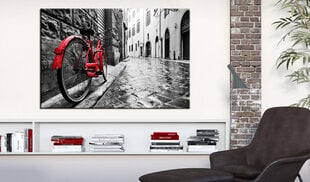 Glezna - Vintage Red Bike 120x80 cm cena un informācija | Gleznas | 220.lv
