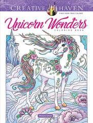 Creative Haven Unicorn Wonders Coloring Book цена и информация | Книги для малышей | 220.lv