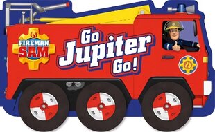 Fireman Sam: Go, Jupiter, Go! (a shaped board book with wheels): Wheel Book цена и информация | Книги для малышей | 220.lv