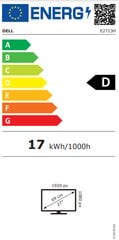 LCD Monitor|DELL|E2723H|27"|Panel VA|1920x1080|16:9|60Hz|5 ms|Tilt|210-BEJQ цена и информация | Мониторы | 220.lv