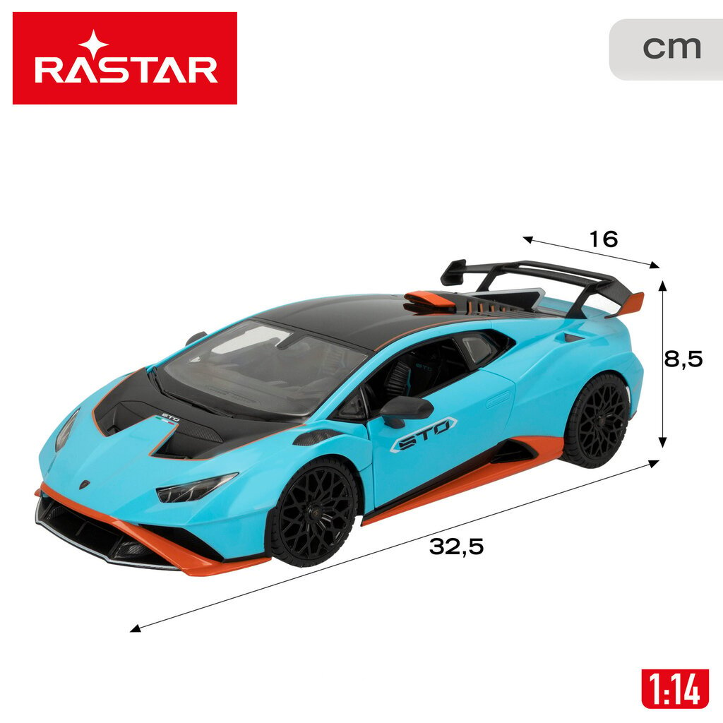 Radiovadāms auto Rastar LAMBORGHINI HURACAN STO 1:14, 2.4GHz, 6+ cena un informācija | Rotaļlietas zēniem | 220.lv