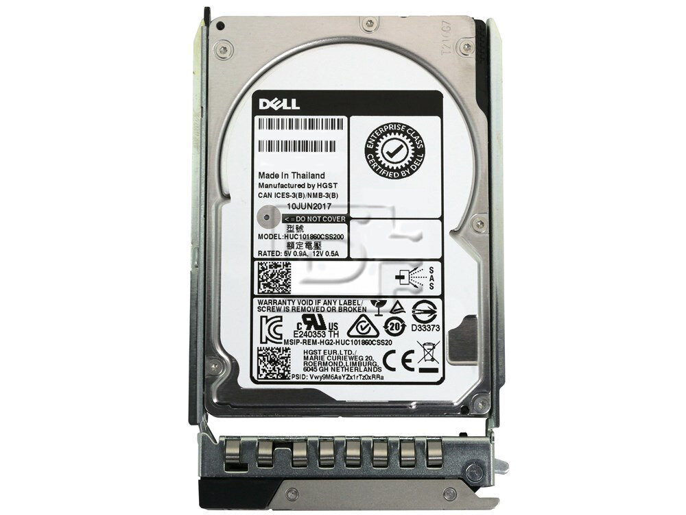 Dell Server HDD 2.5" 1.2TB Hot-swap, SAS, 12 Gbit/s, 512n, (PowerEdge 14G: R240,R340,R440,R640,R740,R740XD) цена и информация | Iekšējie cietie diski (HDD, SSD, Hybrid) | 220.lv