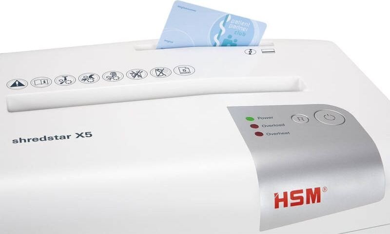 HSM shredstar X5 P4 4, baltā krāsā cena un informācija | Papīra smalcinātāji | 220.lv