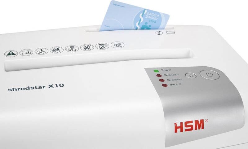 HSM shredstar X10, baltā krāsā cena un informācija | Papīra smalcinātāji | 220.lv