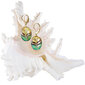 Lampglas Eleganti Green Sea World auskari no Lampglas pērlēm ar 24 karātu zeltu EP26 cena un informācija | Auskari | 220.lv