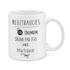 Keramikas krūze "Neuztraucies par sīkumiem" cena un informācija | Oriģinālas krūzes | 220.lv