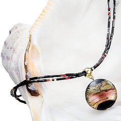 Lampglas Noslēpumaina sieviešu Mystery kaklarota ar Lampglas pērli ar 24 karātu zeltu NP18 цена и информация | Украшения на шею | 220.lv