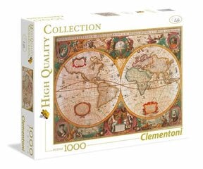 Puzle Clementoni High Quality Old Map 1000 d. цена и информация | Пазлы | 220.lv