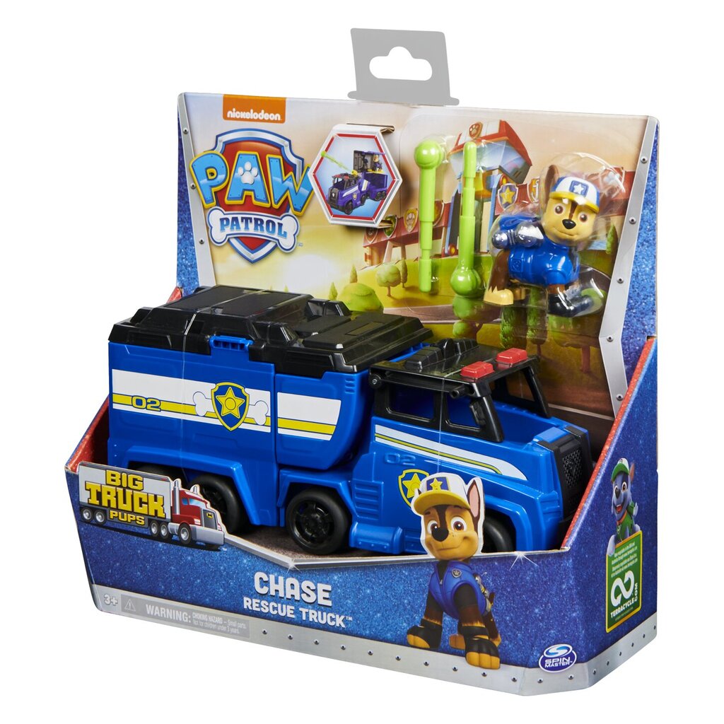 Transportlīdzeklis Big Truck Pups Chase Ķepu Patruļa (paw Patrol) cena un informācija | Rotaļlietas zēniem | 220.lv