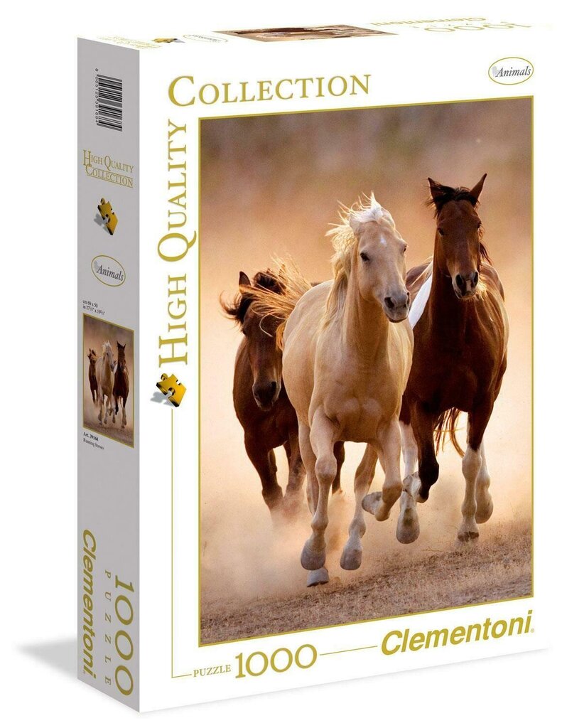 Puzle Clementoni High Quality Running Horses 1000 d. цена и информация | Puzles, 3D puzles | 220.lv