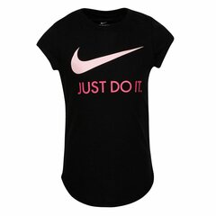 Детская футболка Nike 36F245*023 633731120398, черная/розовая цена и информация | Рубашки для девочек | 220.lv