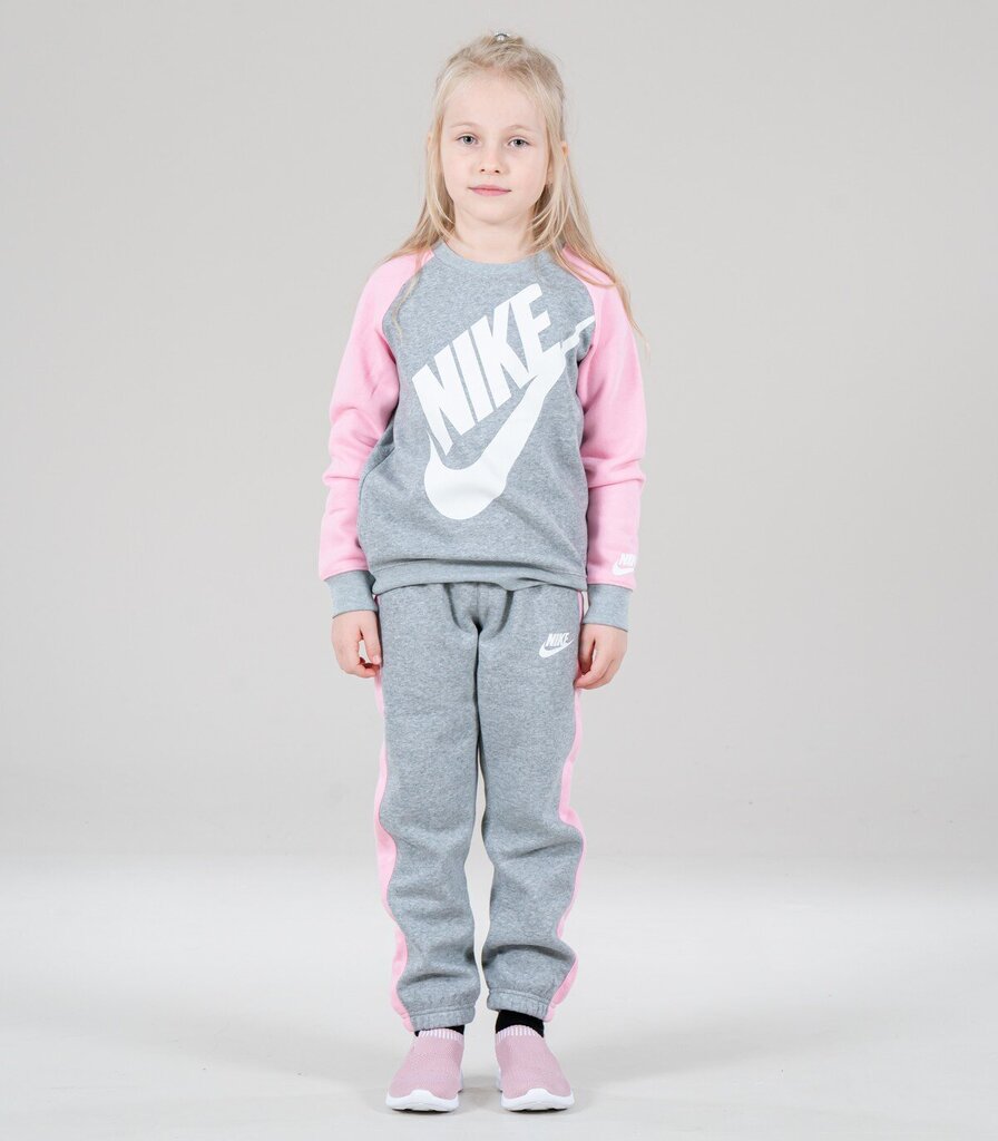 Детский спортивный костюм Nike 36F563*042 677838748338,  светло-серый/розовый цена | 220.lv
