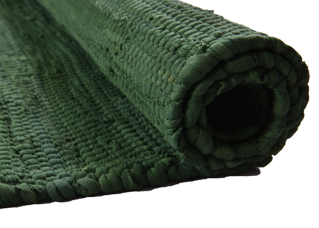 Paklājs Happy Cotton, tumši zaļš – dažādi izmēri, Vaip Happy Cotton UNI, tumeroheline, 160 x 230 cm cena un informācija | Paklāji | 220.lv