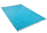 Kokvilnas paklājs Happy Cotton, tirkīza krāsas – dažādi izmēri, Puuvillavaip Happy Cotton, helesinine, 70 x 250 cm