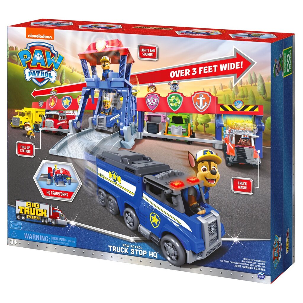 Kravas automašīnu pagalma spēles Highway Rescue Ķepu Patruļa (Paw Patrol) SpinMaster cena un informācija | Rotaļlietas zēniem | 220.lv