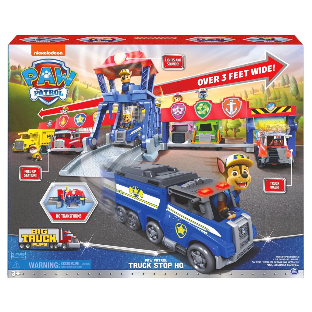 Kravas automašīnu pagalma spēles Highway Rescue Ķepu Patruļa (Paw Patrol) SpinMaster cena un informācija | Rotaļlietas zēniem | 220.lv