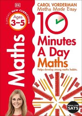 10 Minutes A Day Maths, Ages 3-5 (Preschool): Supports the National Curriculum, Helps Develop Strong Maths Skills cena un informācija | Darba burtnīcas | 220.lv