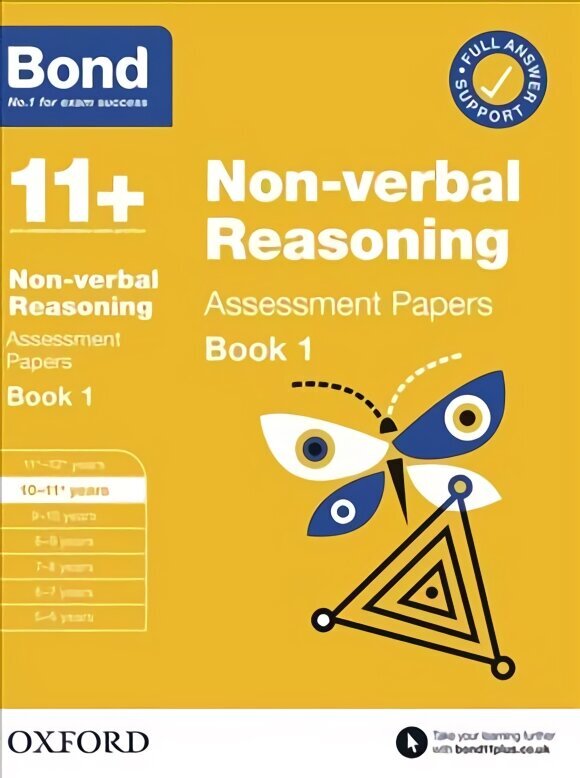 Bond 11plus: Bond 11plus Non Verbal Reasoning Assessment Papers 10-11 years Book 1 1 cena un informācija | Grāmatas pusaudžiem un jauniešiem | 220.lv