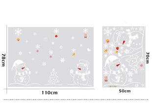 Ziemassvētku loga uzlīme Sniegavīri цена и информация | Рождественское украшение CA1031, 10 см | 220.lv