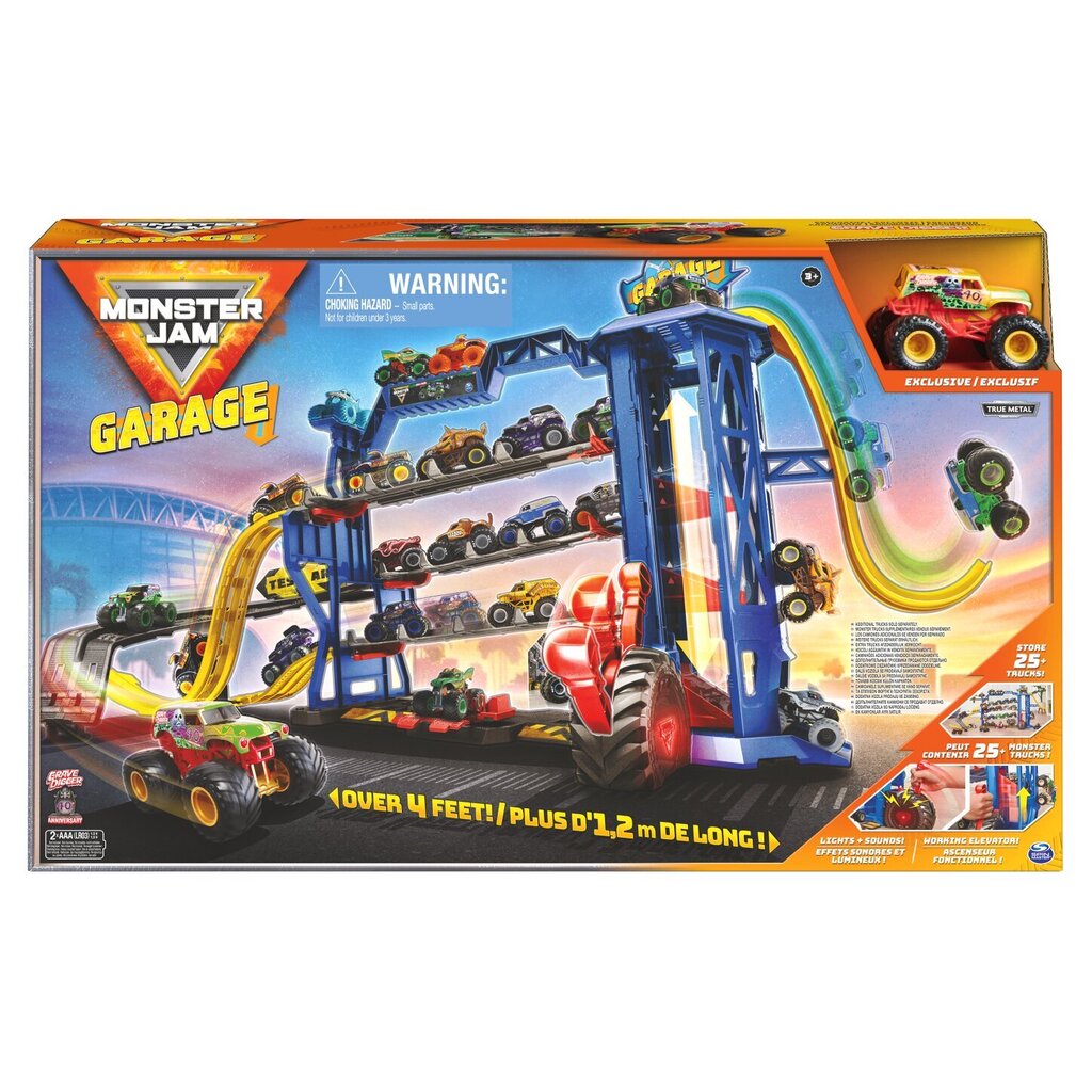 Игровой набор Monster Garage Monster Jam 1:64 SpinMaster, 6060879 цена |  220.lv